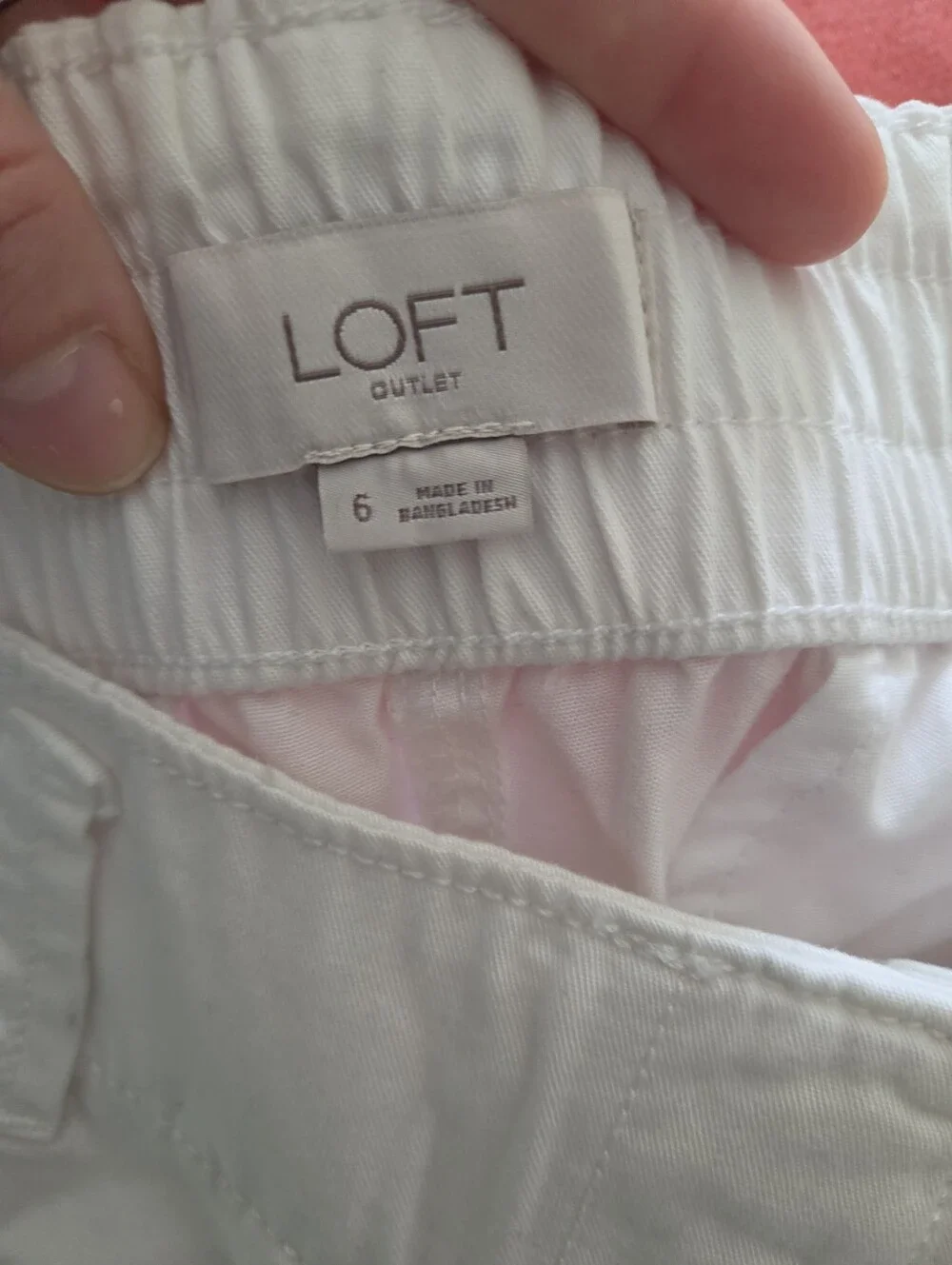 Women's Loft Outlet White Shorts Sz 6